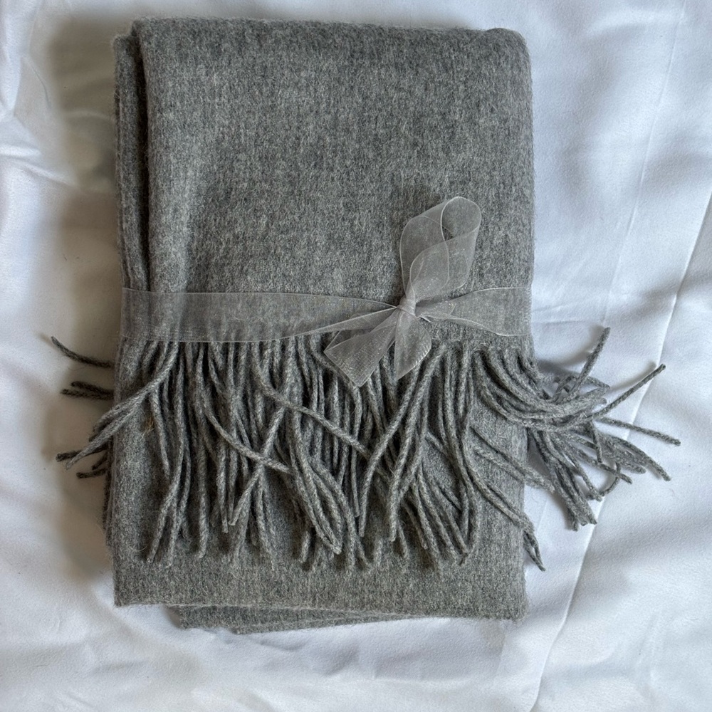 Gray Fringe Scarf [NWOT]